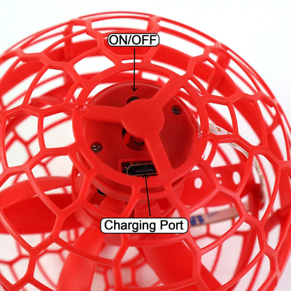 Flying Ball Toys, USB Rechargeable Built-in RGB Lights 360°Rotating Magic Controller signaturekarts