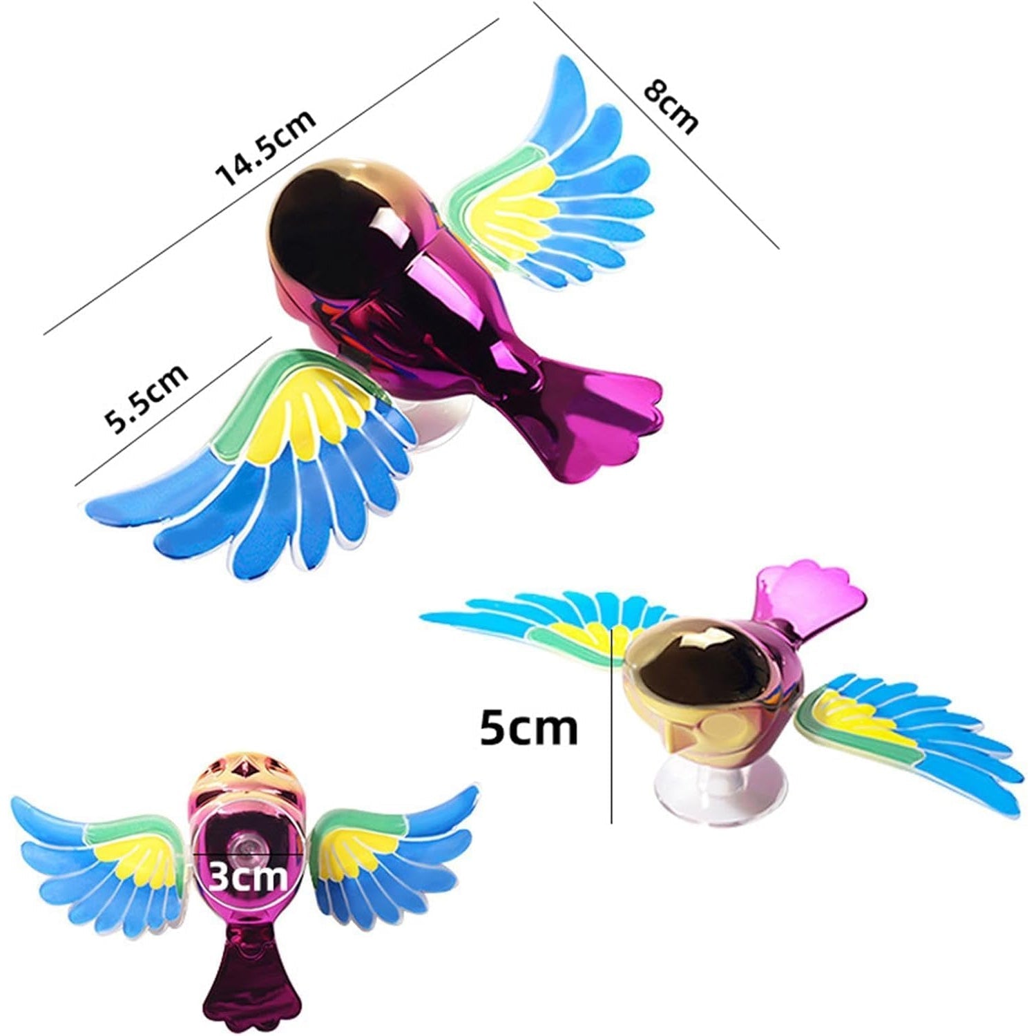 Wind Flying Bird Dashboard Decoration (1 Pc) The Morsignaturekarts