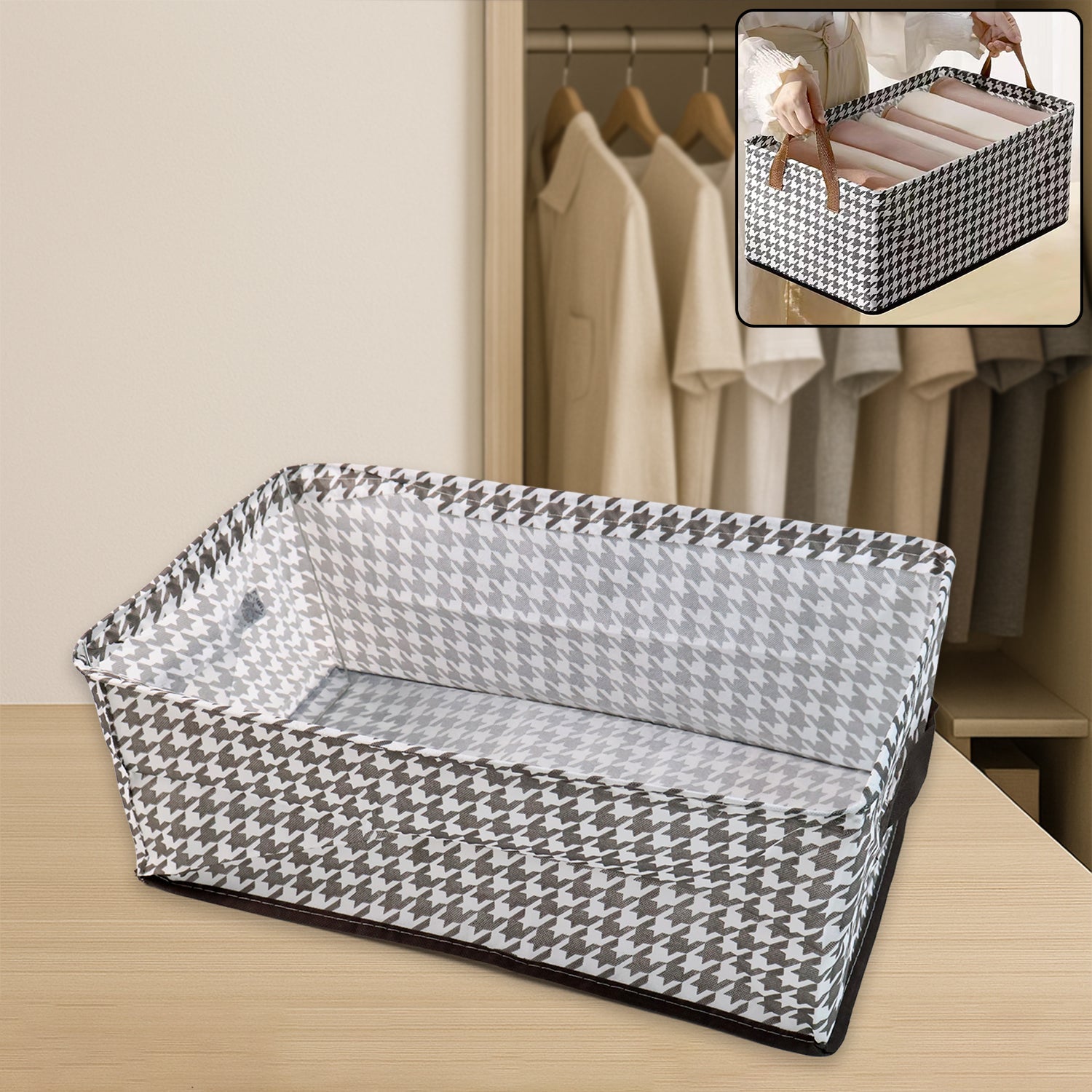 Cloth storage baskets, closet storage bins (42×28 Cm) signaturekarts