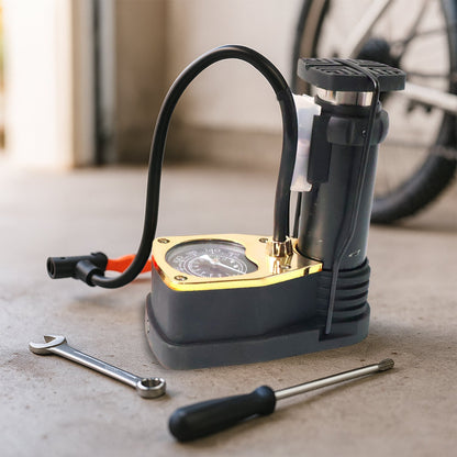 Portable High Pressure Foot Air Pump with Needle (1 Pc) Signaturekarts