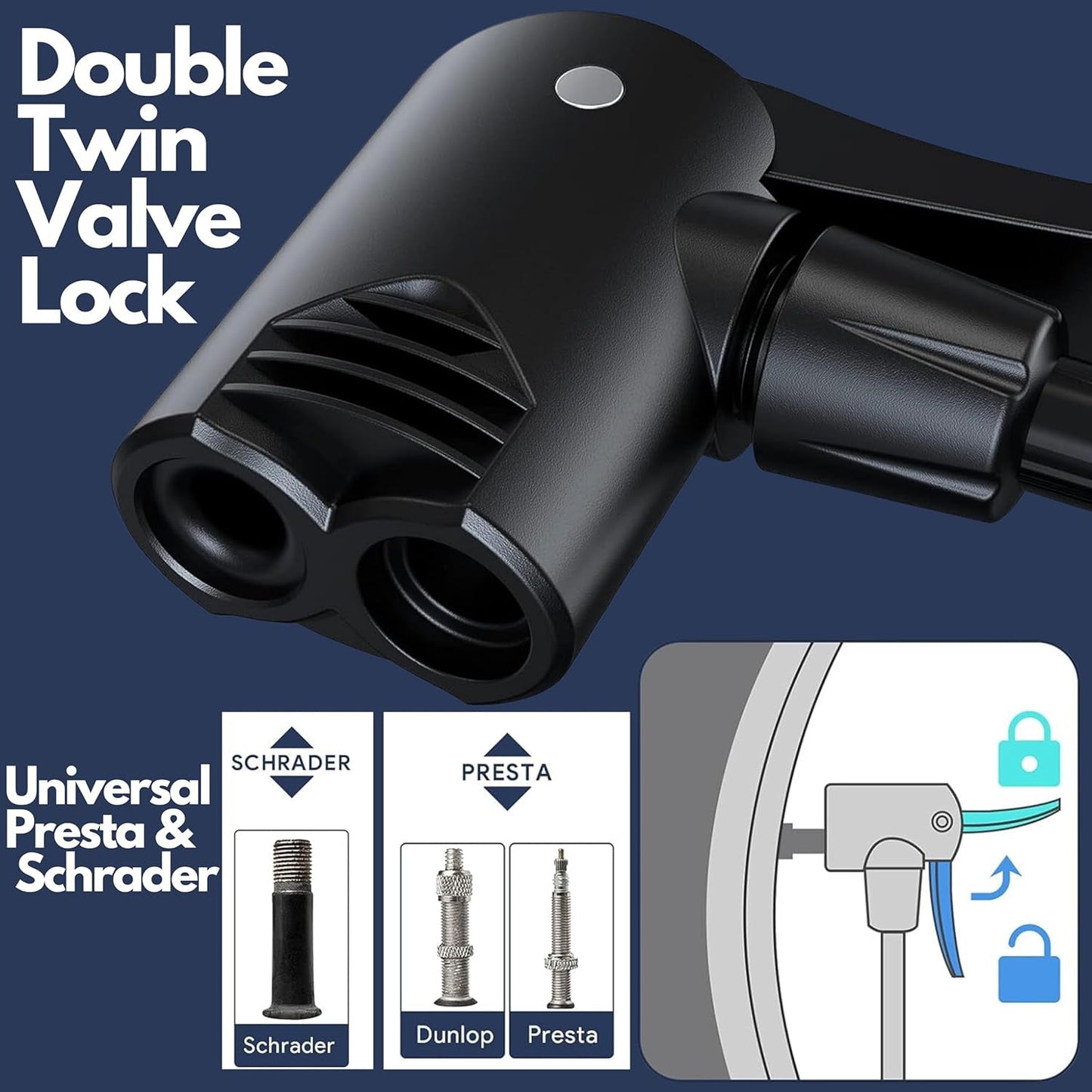 Portable High Pressure Foot Air Pump with Needle (1 Pc) Signaturekarts