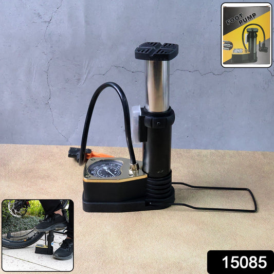 Portable High Pressure Foot Air Pump with Needle (1 Pc) Signaturekarts