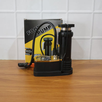Portable High Pressure Foot Air Pump with Needle (1 Pc) Signaturekarts