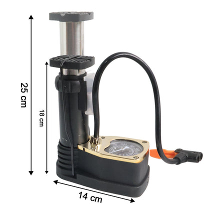 Portable High Pressure Foot Air Pump with Needle (1 Pc) Signaturekarts