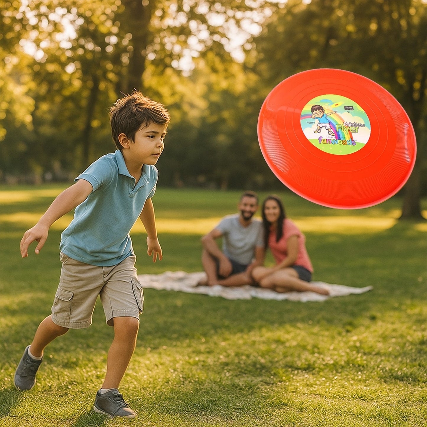 Funwoods Big Outdoor Flying Disc Throw & Catch Game Toy (1 Pc) signaturekarts