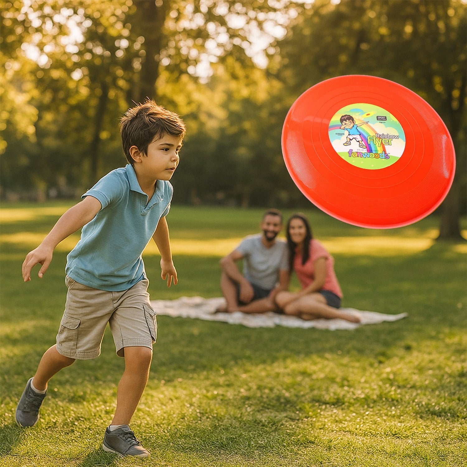 Funwoods Big Outdoor Flying Disc Throw & Catch Game Toy (1 Pc) signaturekarts