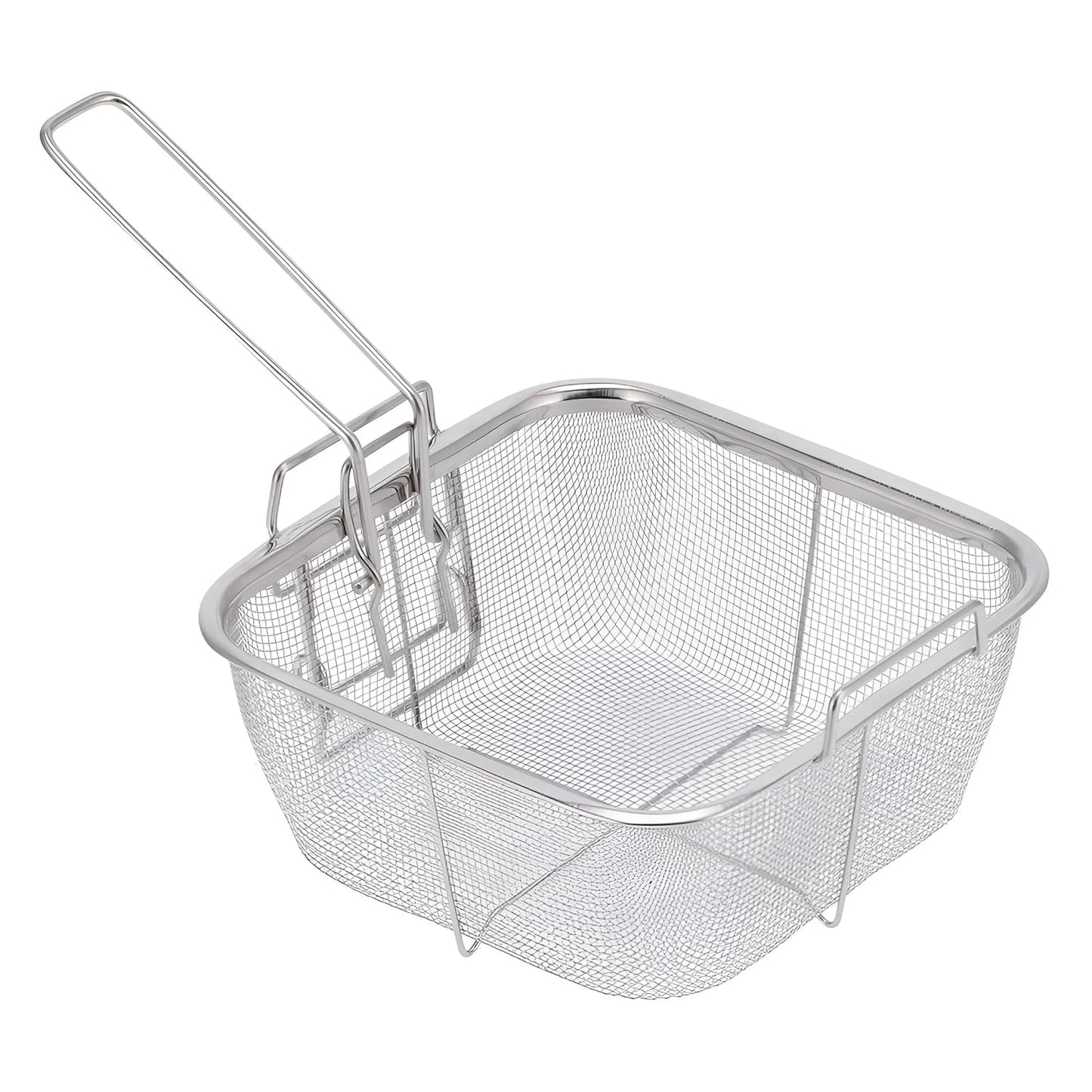 Stainless Steel Deep Fryer Basket with Long Handle (1 Pc) The Morsignaturekarts