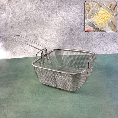 Stainless Steel Deep Fryer Basket with Long Handle (1 Pc) The Morsignaturekarts