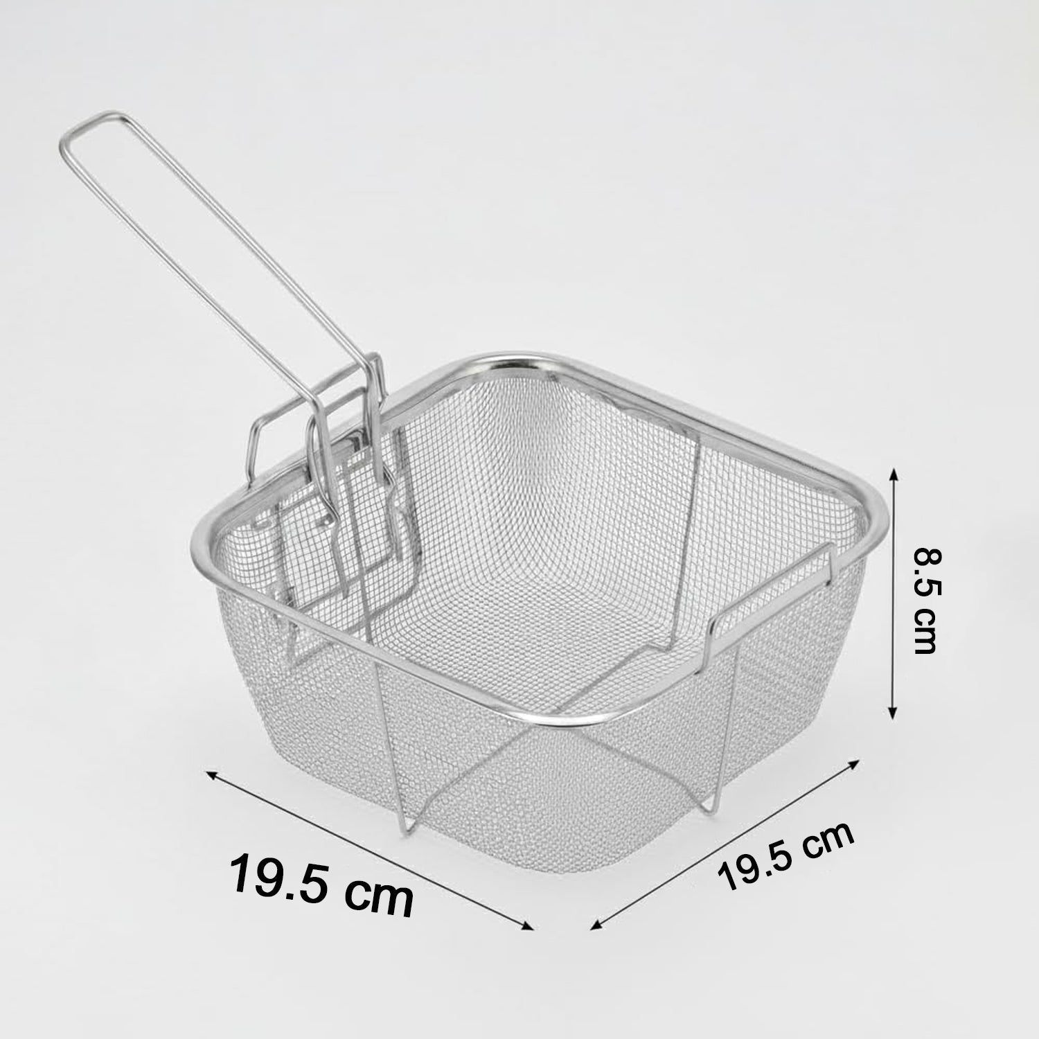 Stainless Steel Deep Fryer Basket with Long Handle (1 Pc) The Morsignaturekarts