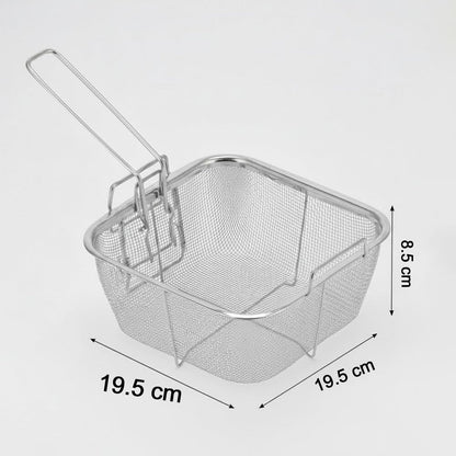 Stainless Steel Deep Fryer Basket with Long Handle (1 Pc) The Morsignaturekarts