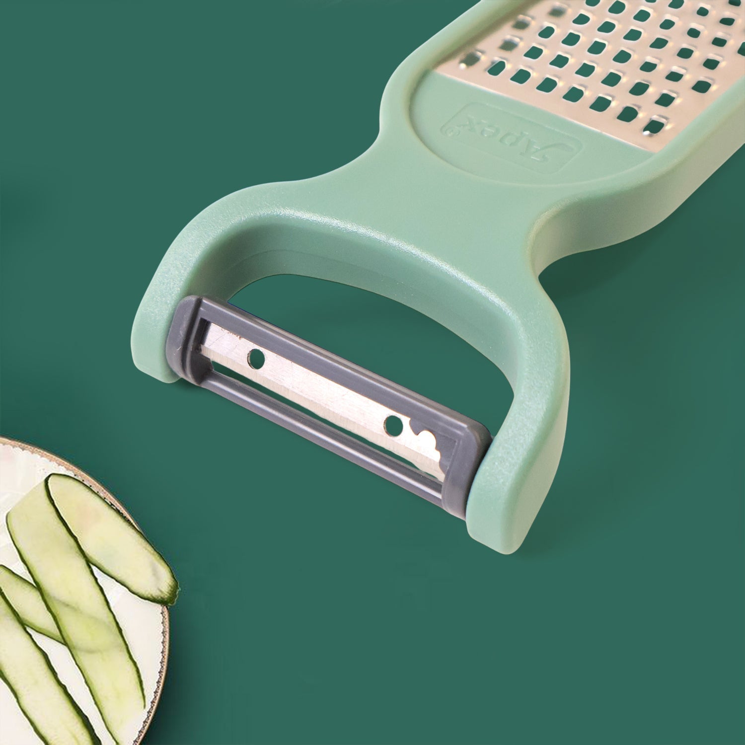 Apex 2-in-1 Vegetable Grater & Peeler Combo Tool signaturekarts