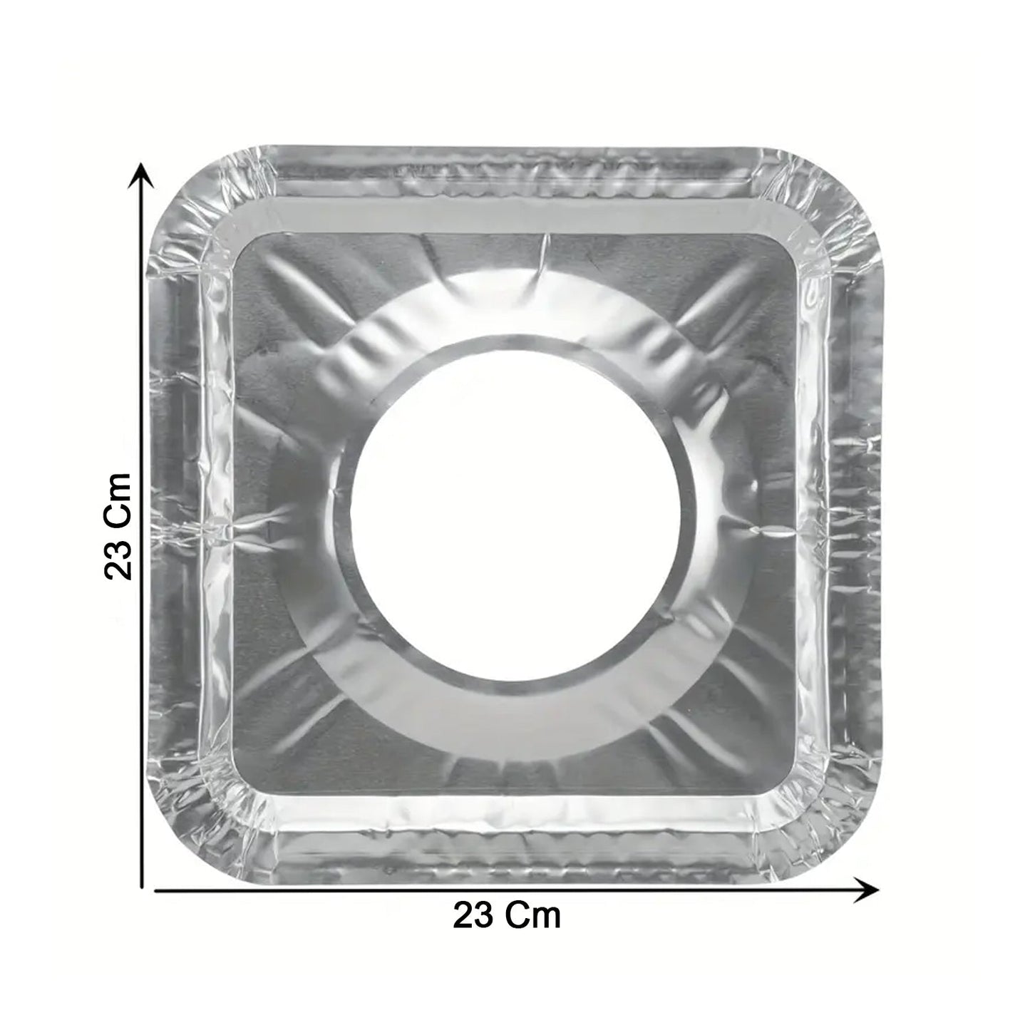 Aluminum Gas Stove Burner Protector Covers (10 Pc / 23x23 cm) signaturekarts