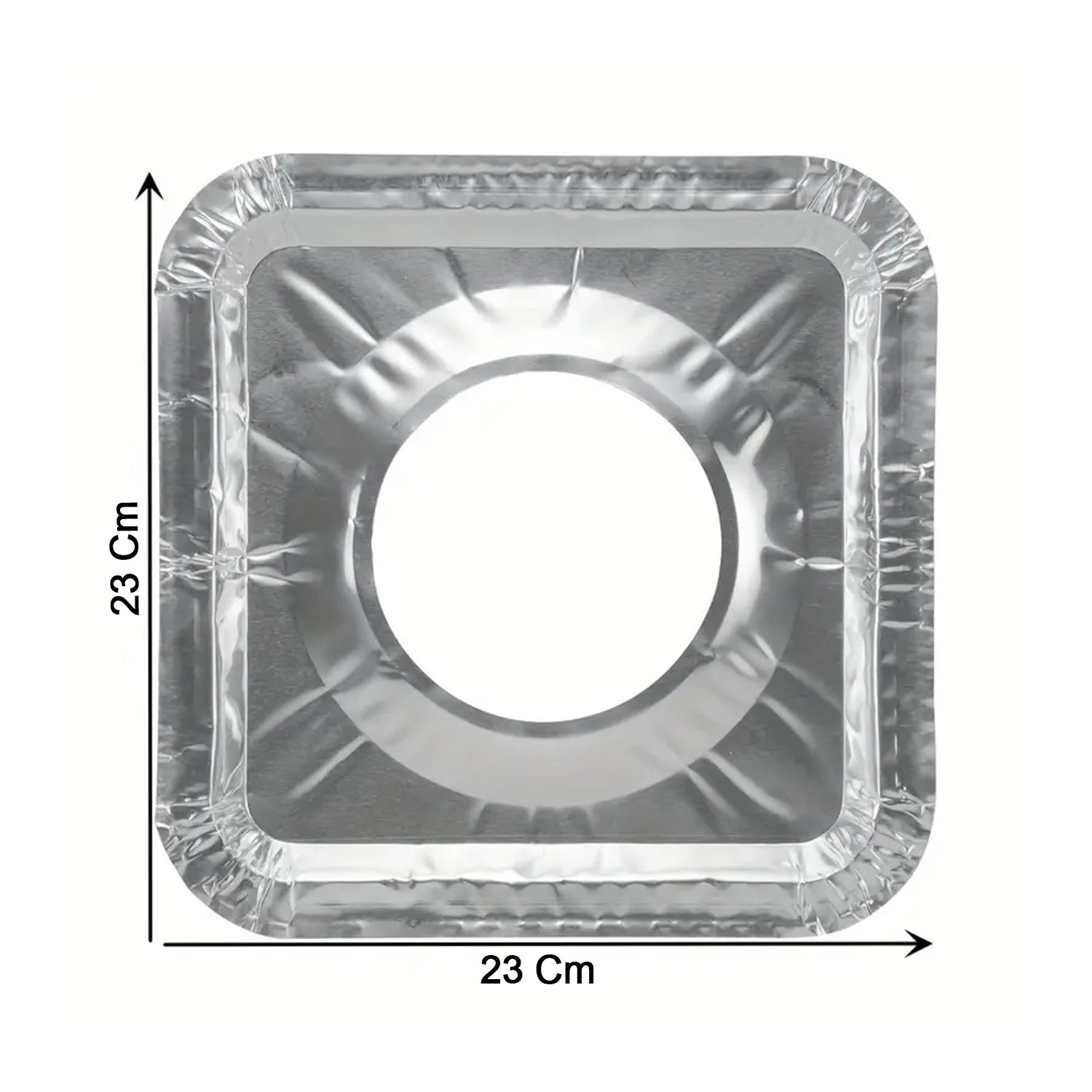 Aluminum Gas Stove Burner Protector Covers (10 Pc / 23x23 cm) signaturekarts