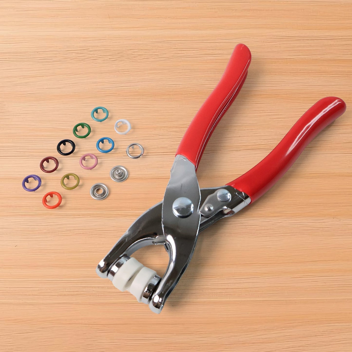 Heavy Duty Snap Button Fastener Plier Tool Kit (1 Set) signaturekarts