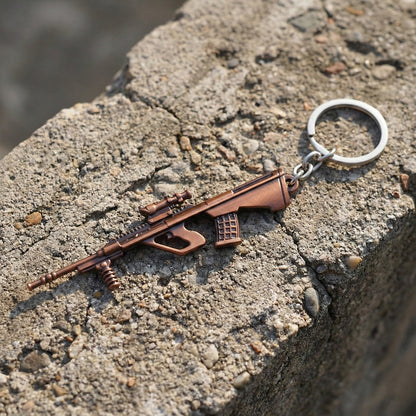Metal Gun Shape Keychain (1 Pc) The Morsignaturekarts