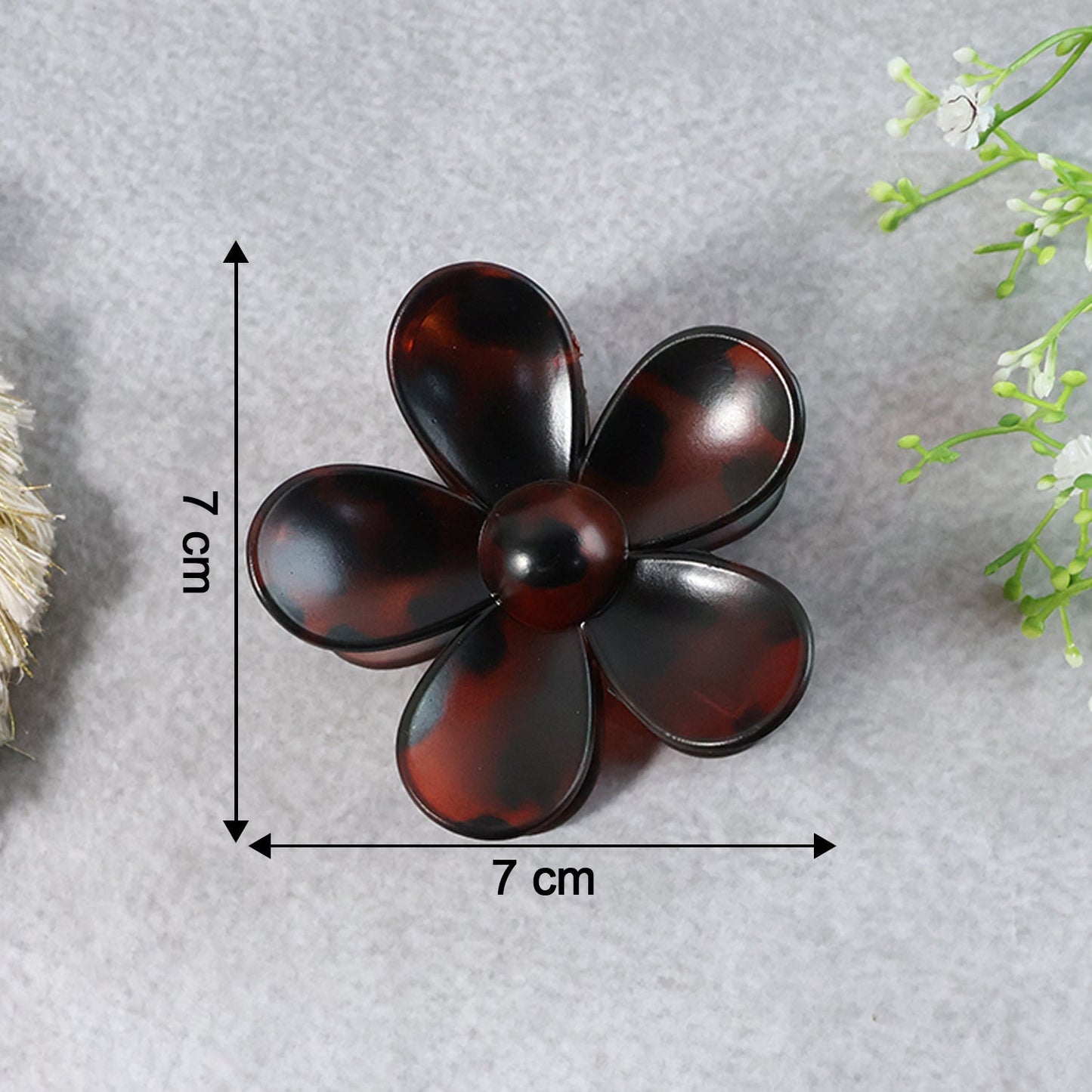 Elegant Plastic Flower Hair Clip (1 Pc / Mix Color) The Morsignaturekarts
