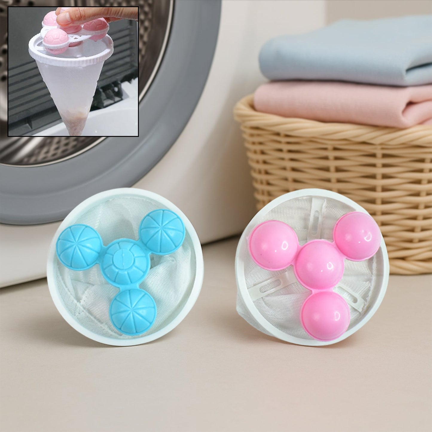 Floating Laundry Ball Lint Catcher Reusable Hair & Fur Filter (1 Pc) signaturekarts