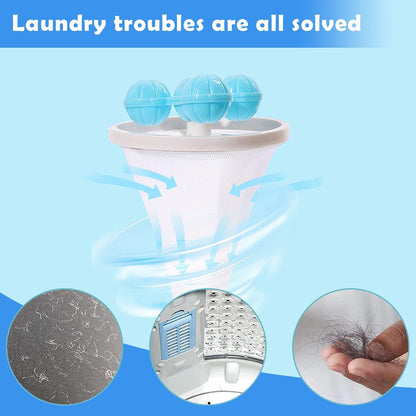 Floating Laundry Ball Lint Catcher Reusable Hair & Fur Filter (1 Pc) signaturekarts