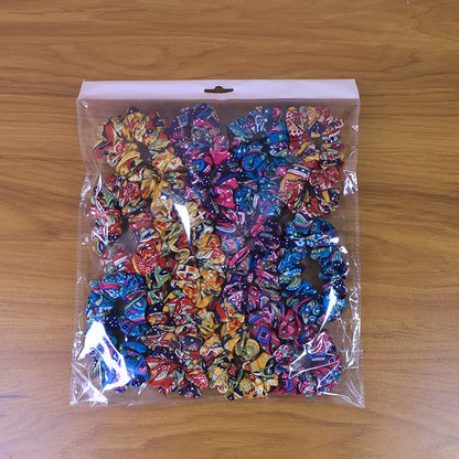 Set of 12 Stylish Printed Fabric Hairband signaturekarts