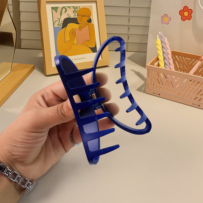 Plastic Hair Clamp Grip, Simple Matte Hair Barrette Clamp (12 Pc) Signature Kart