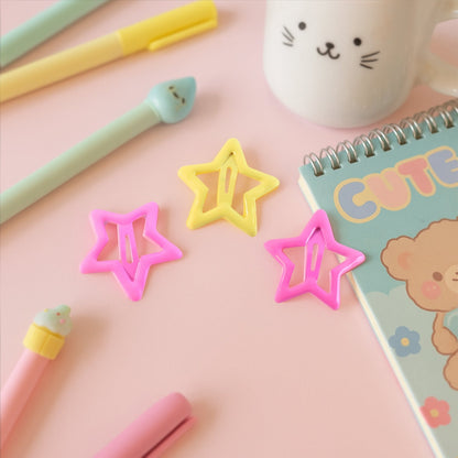 Star-Shaped Hair Clips for Girls - (3 Pc) signaturekarts