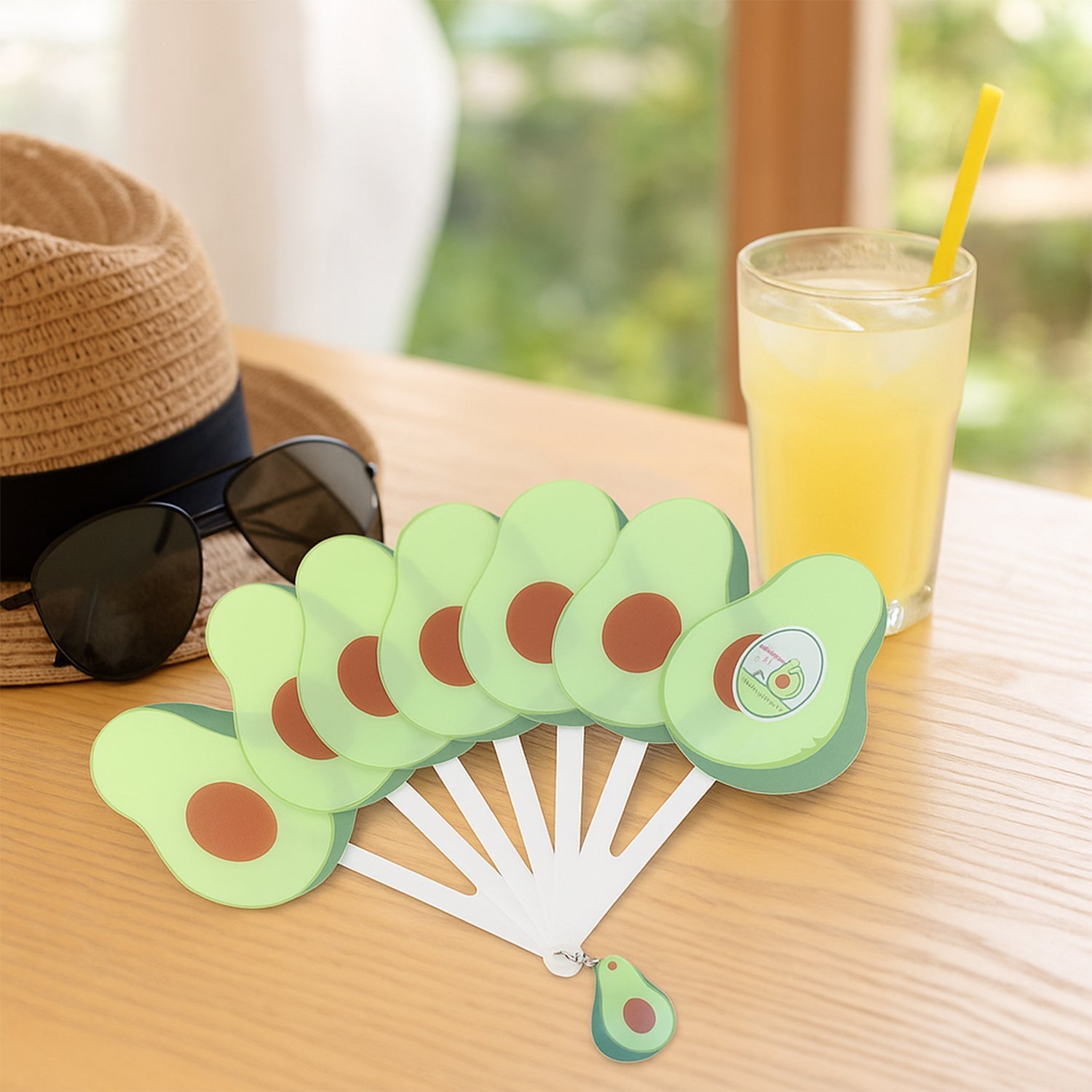 Foldable Pocket Fan with Keychain (1 Pc) signaturekarts