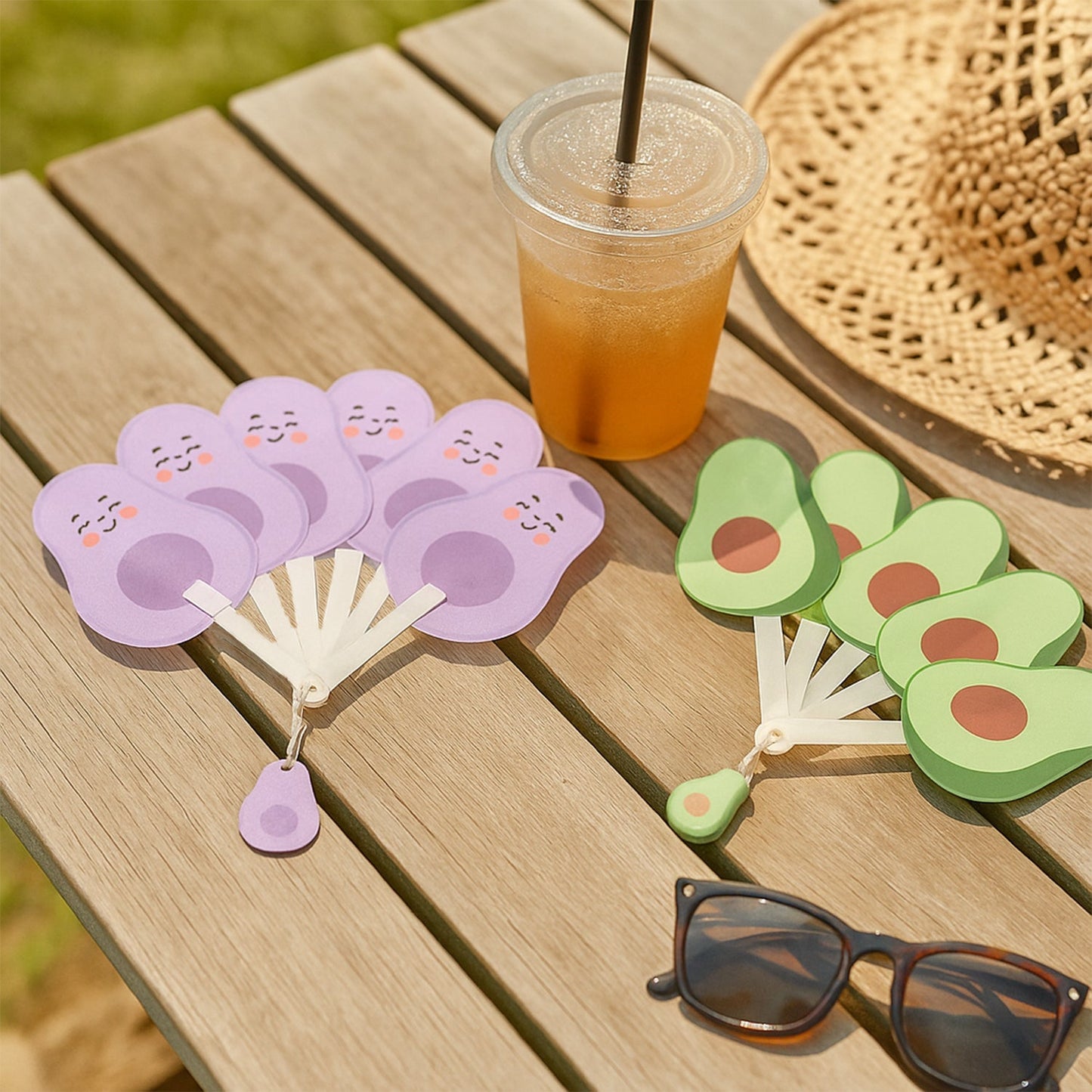 Foldable Pocket Fan with Keychain (1 Pc) signaturekarts