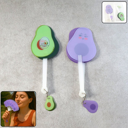 Foldable Pocket Fan with Keychain (1 Pc) signaturekarts