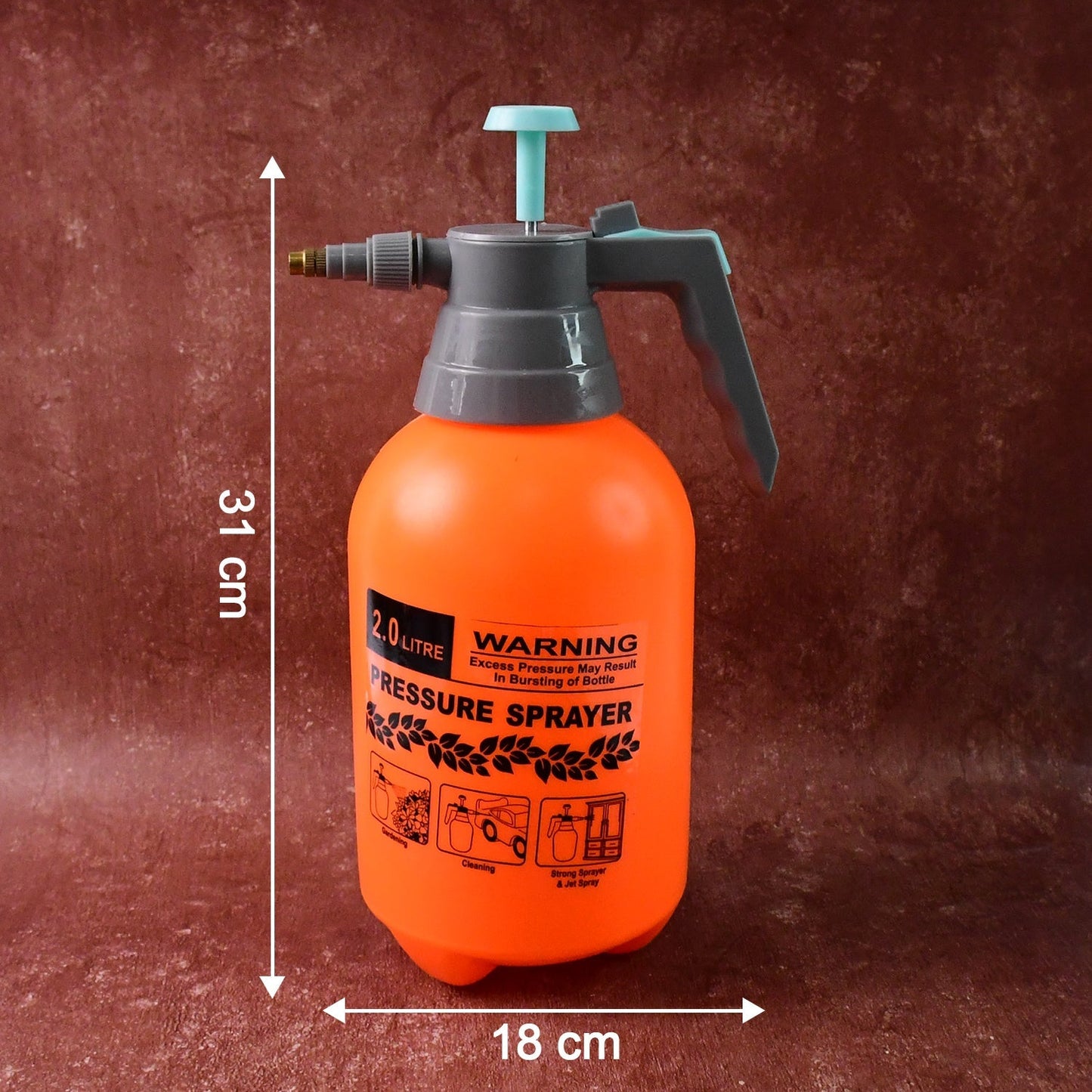 Water Sprayer Hand-held Pump Pressure Garden Sprayer - 2 L (Mix Color) Your Brand