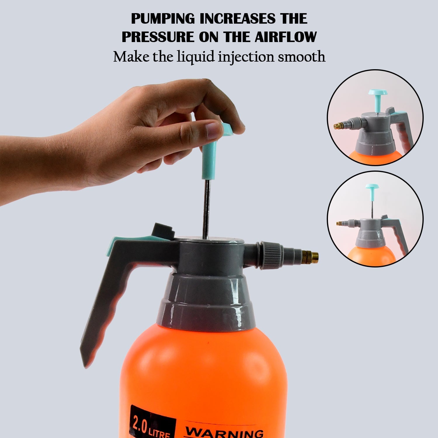 Water Sprayer Hand-held Pump Pressure Garden Sprayer - 2 L (Mix Color) Your Brand