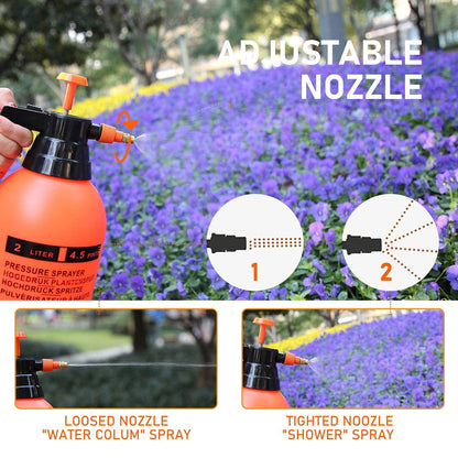 Water Sprayer Hand-held Pump Pressure Garden Sprayer - 2 L (Mix Color) Your Brand