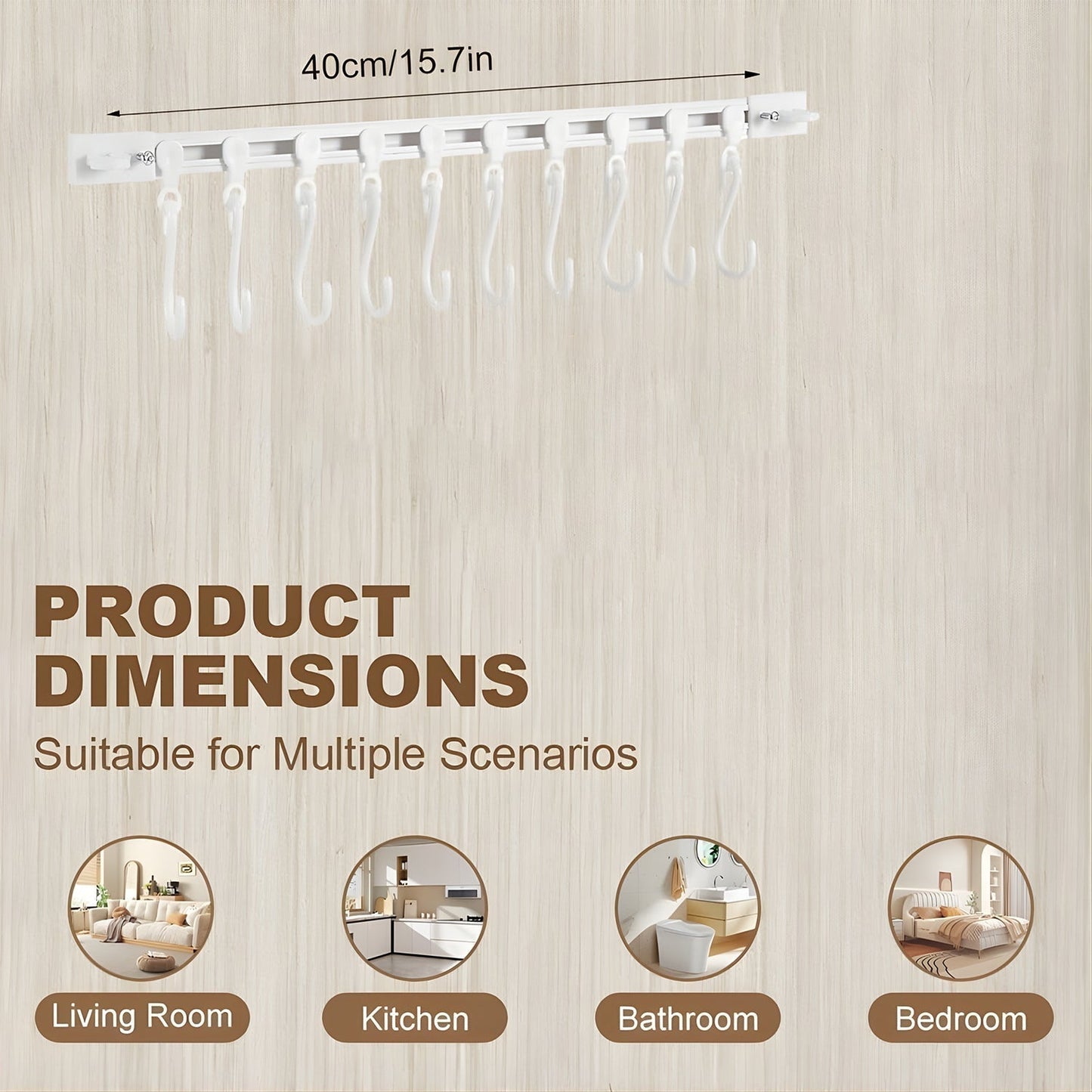 Wall Mounted Kitchen Storage Rack Set signaturekarts