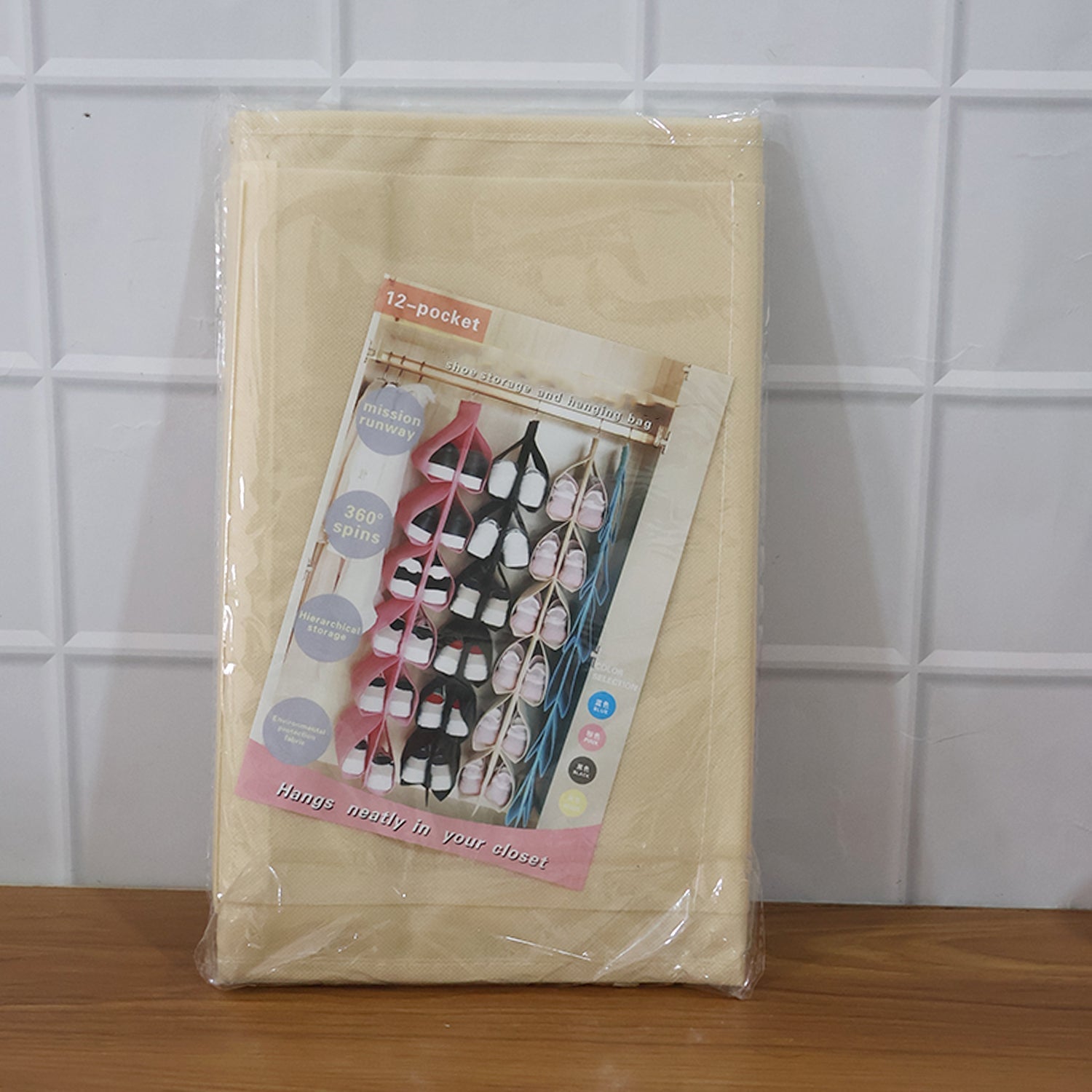 12 Grids Hanging Storage Bag (1 Pc / 12 Pocket / Mix Color) The Morsignaturekarts