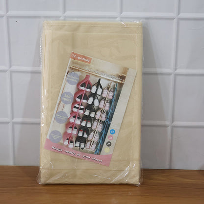12 Grids Hanging Storage Bag (1 Pc / 12 Pocket / Mix Color) The Morsignaturekarts