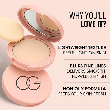 OG Beauty Hazelnut Flawless Touch Compact Powder (9 GM / 1 Pc) signaturekarts