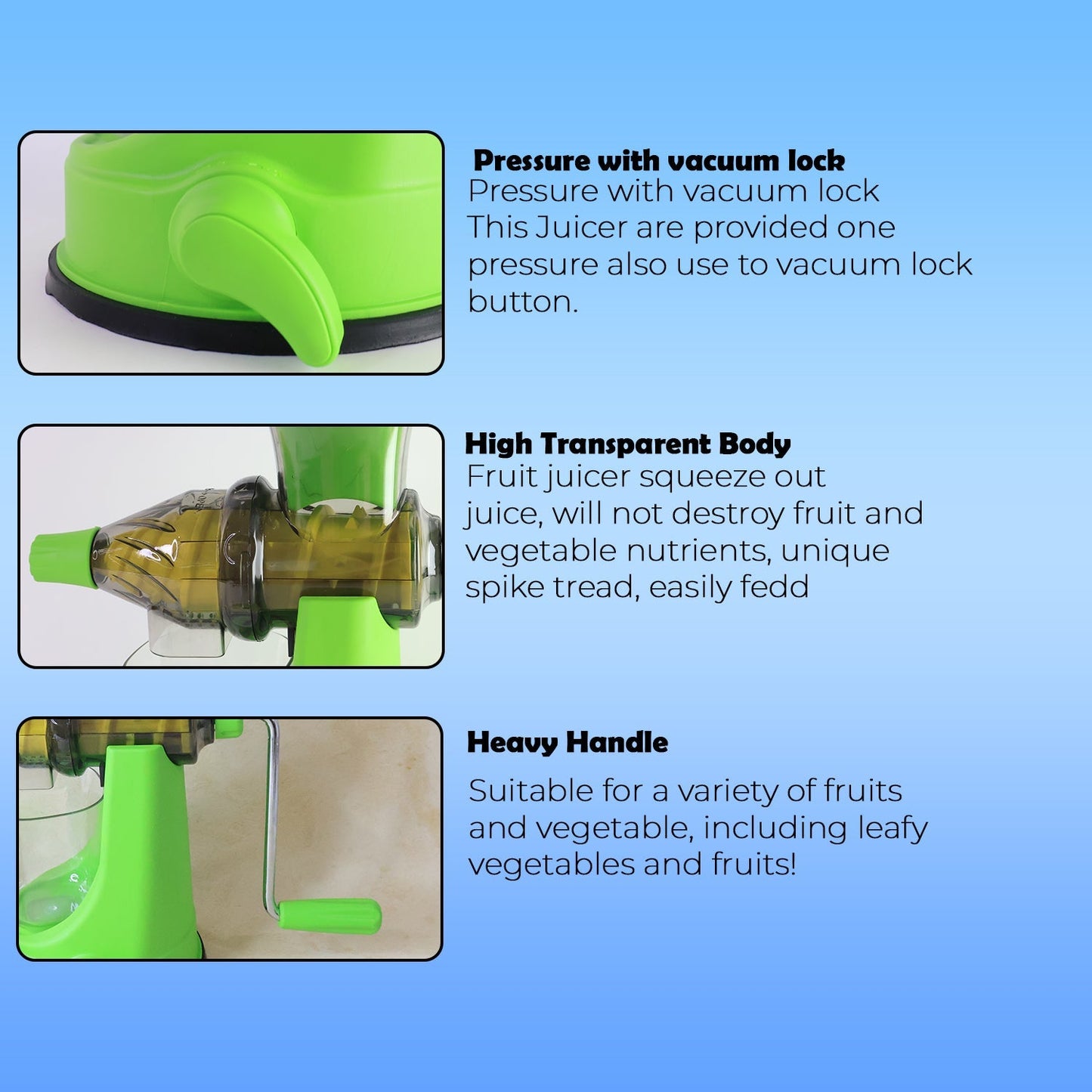 Supermom Manual Multi-Functional Fruit and Vegetable Juicer (1 Pc) signaturekarts