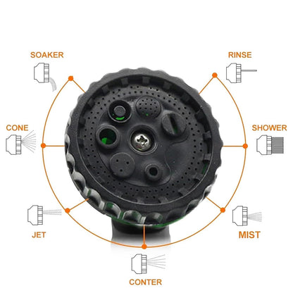Multi-Pattern Garden Hose Spray Nozzle (1 Pc) signaturekarts