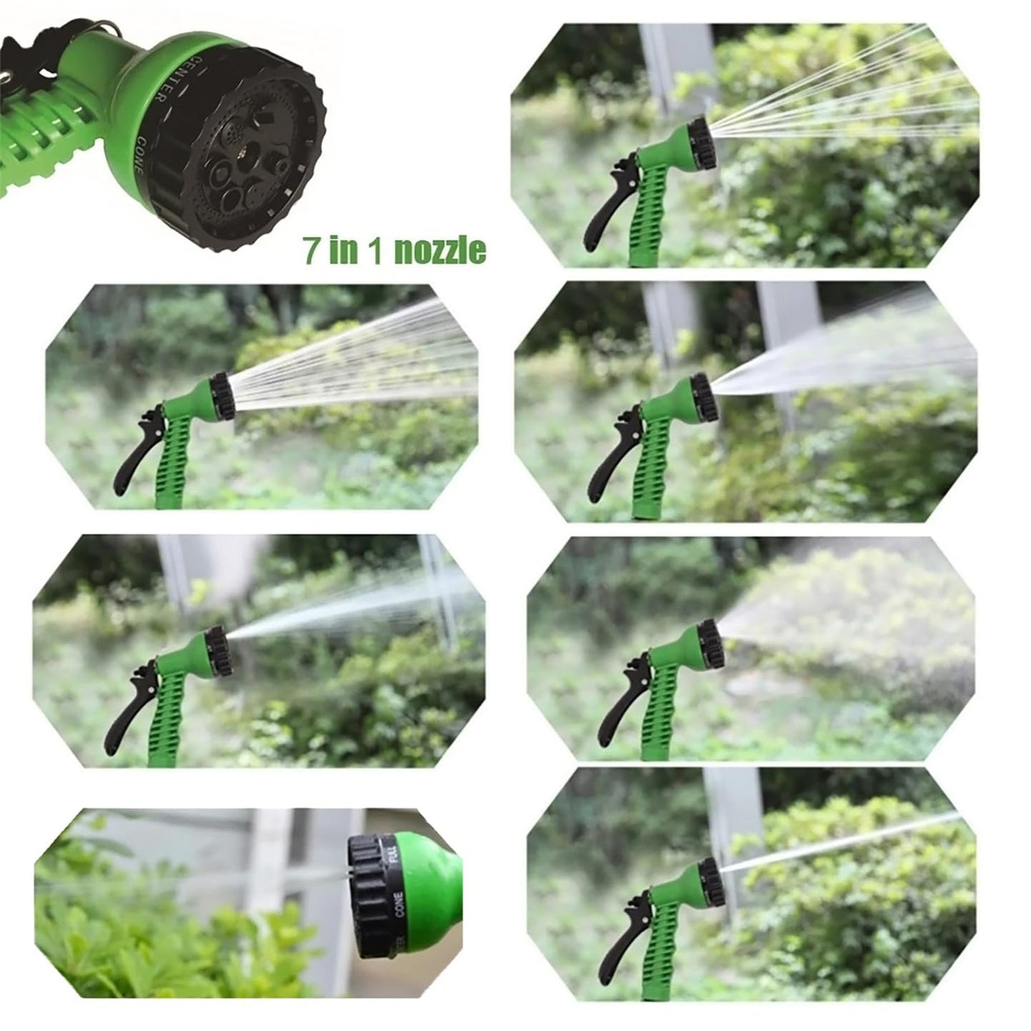 Multi-Pattern Garden Hose Spray Nozzle (1 Pc) signaturekarts