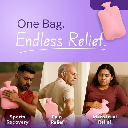 Premium Quality Rubber Hot Water Bag (31 x 19 Cm / 1 Pc) The Morsignaturekarts