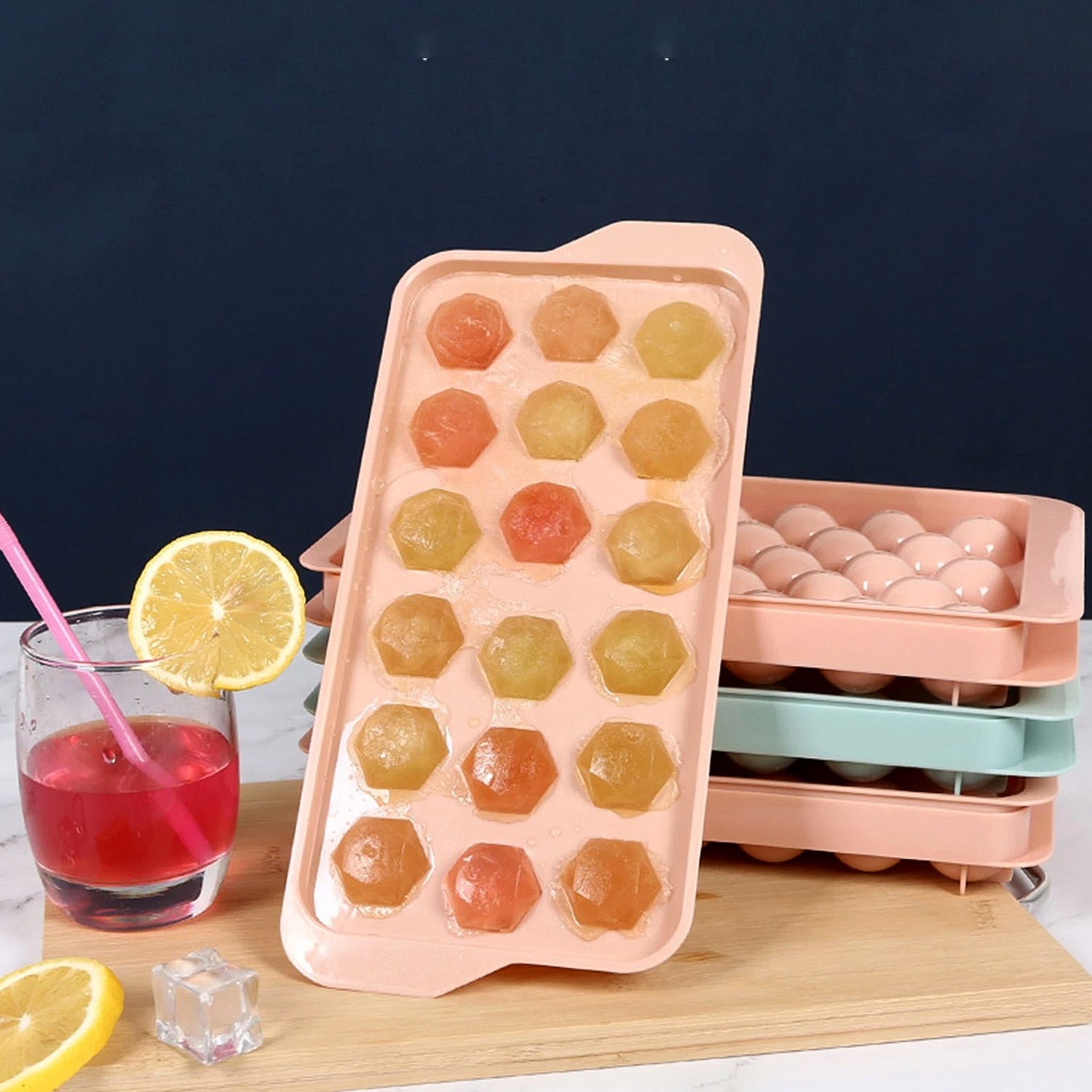 Durable Plastic Ice Cube Tray (1 Pc) The Morsignaturekarts