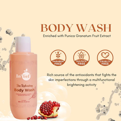 In'lief Nourishing & Hydrating Skin Replenishing Body Wash (250 ml) signaturekarts