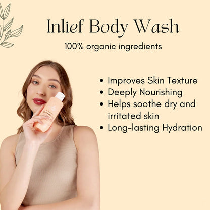 In'lief Nourishing & Hydrating Skin Replenishing Body Wash (250 ml) signaturekarts