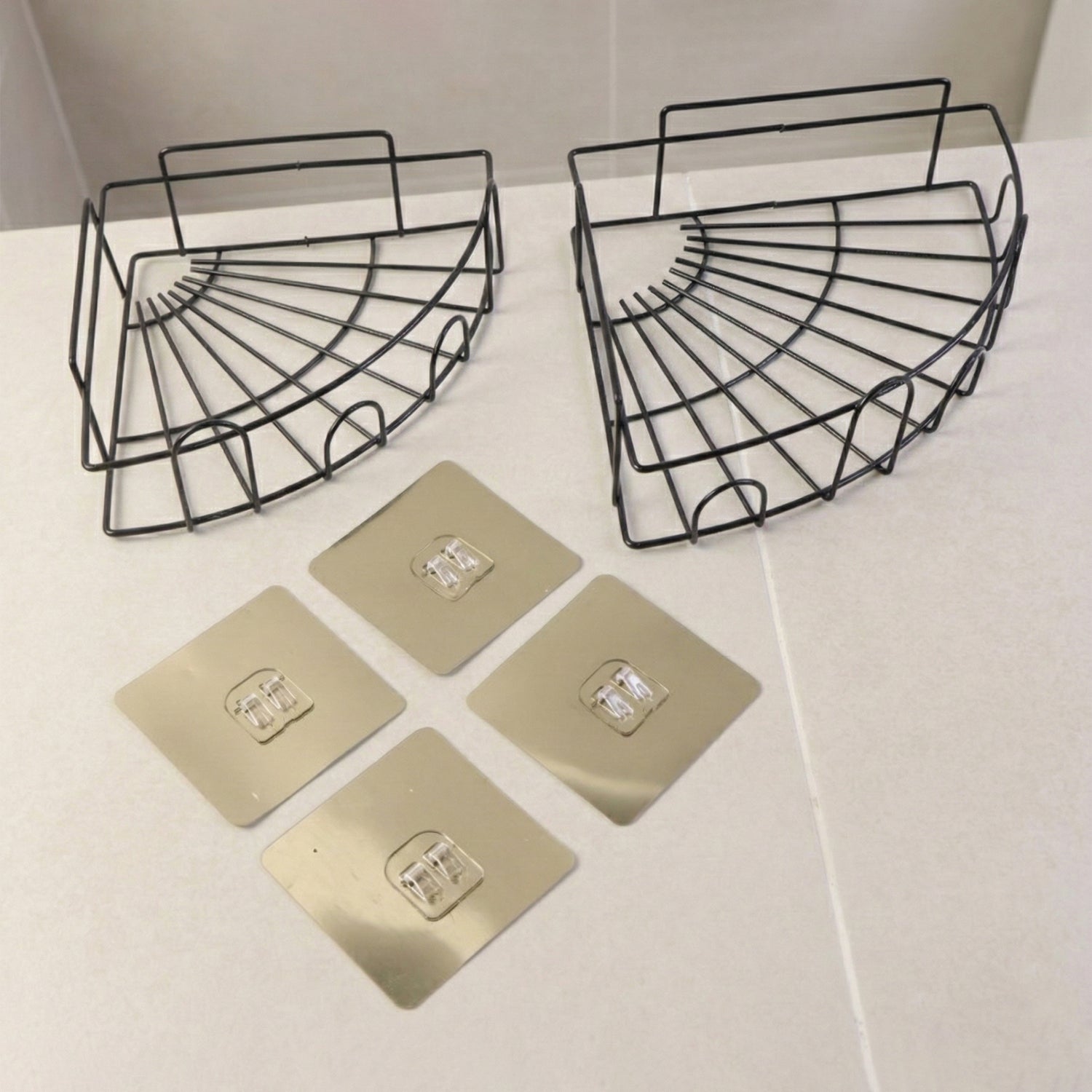 2 Pc Shower Caddy Corner for holding and storing various household stuffs and items etc. Your Brand