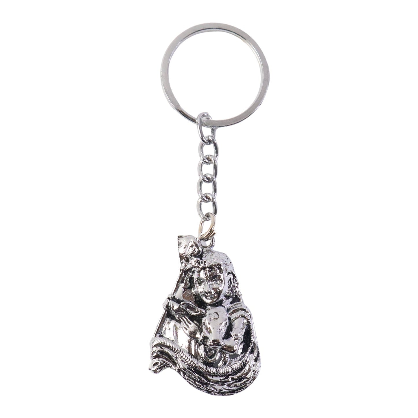 Premium Silver-Finish Metal Keychain (1 Pc) The Morsignaturekarts