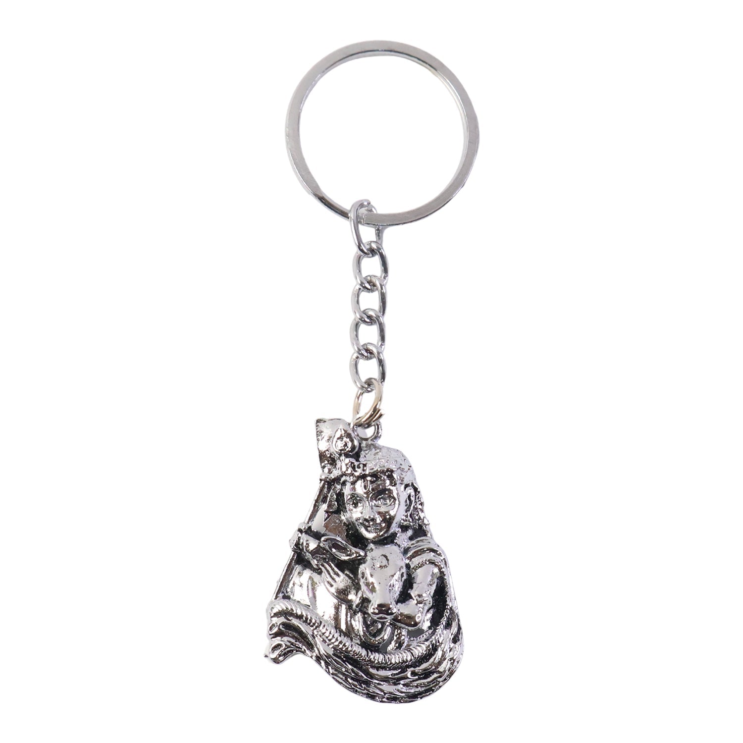 Premium Silver-Finish Metal Keychain (1 Pc) The Morsignaturekarts
