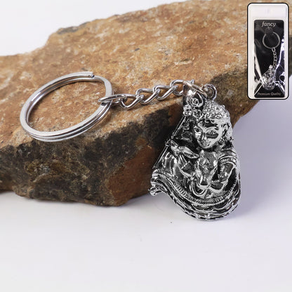 Premium Silver-Finish Metal Keychain (1 Pc) The Morsignaturekarts