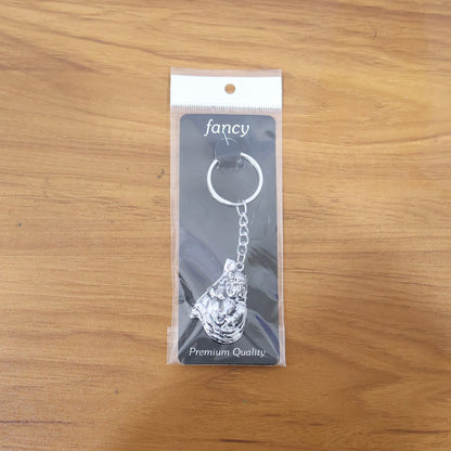 Premium Silver-Finish Metal Keychain (1 Pc) The Morsignaturekarts