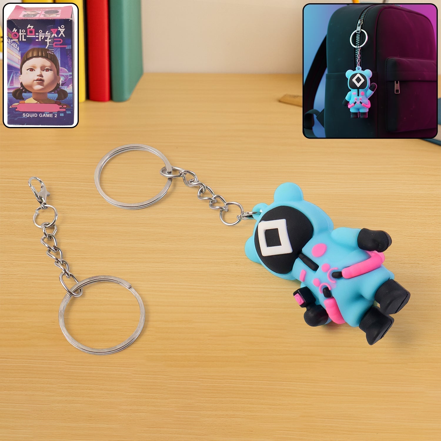 Cute Character-Themed Soft Silicone Keychain (Mix Desgin / 1 Pc) signaturekarts
