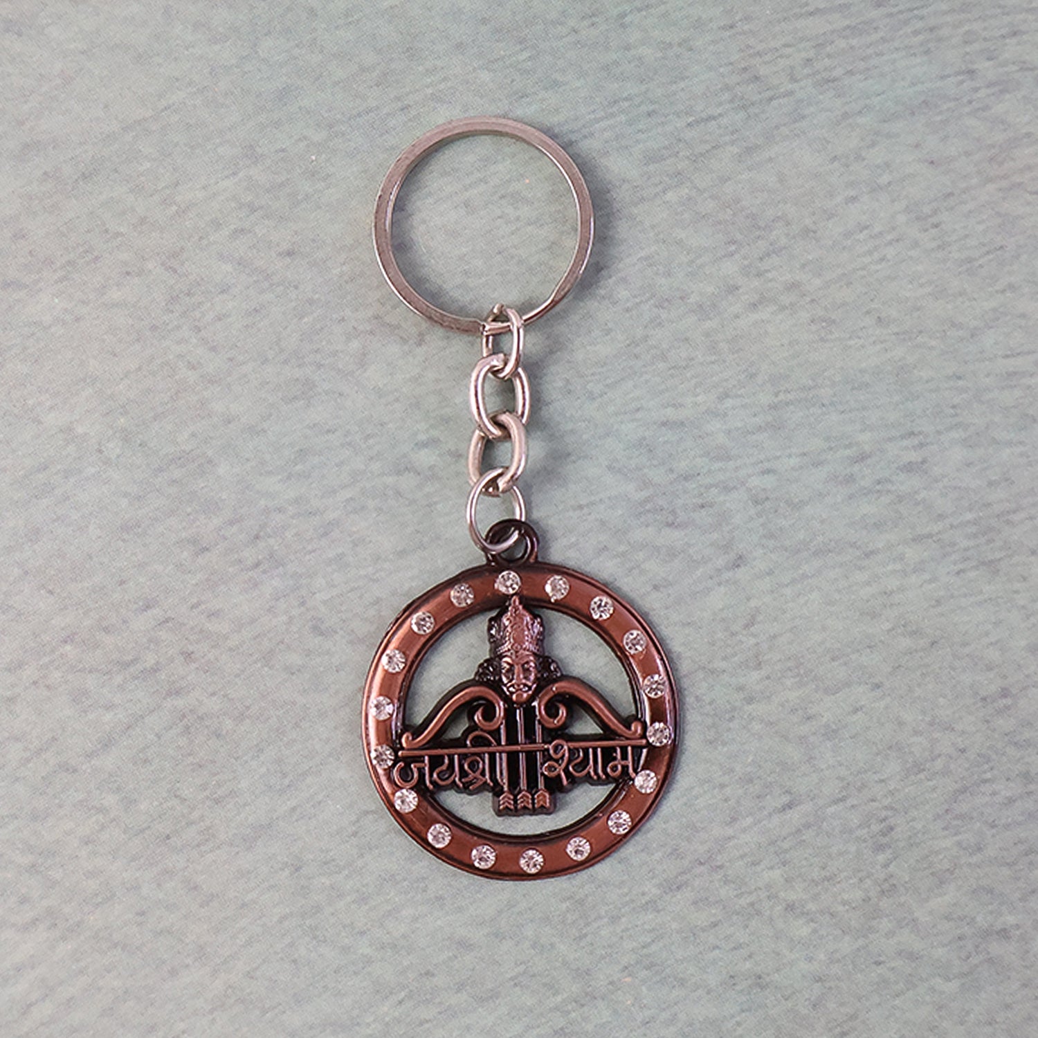 Decorative Metal “Jai Shree Shyam” Keychain (1 Pc) The Morsignaturekarts