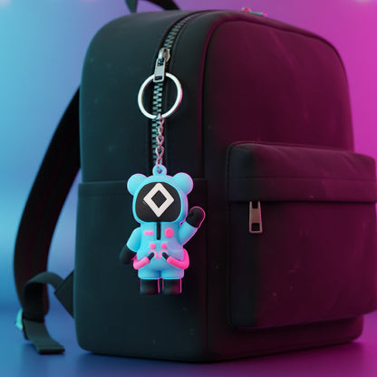 Cute Character-Themed Soft Silicone Keychain (Mix Desgin / 1 Pc) signaturekarts
